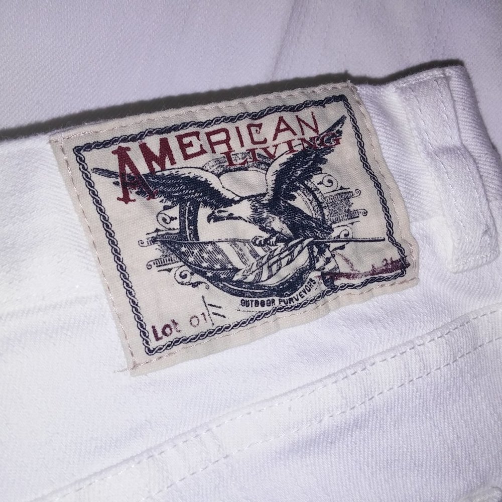 American Living Jeans Womens Size 8 Revere Straight Leg Solid White Waist 32" Ri - Picture 10 of 11